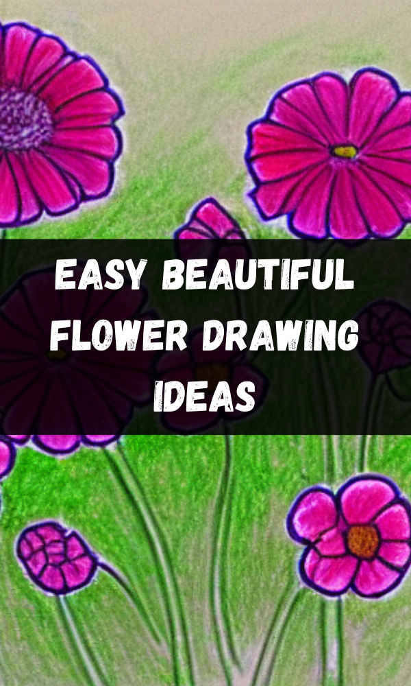 Easy Beautiful Flower Drawing Ideas