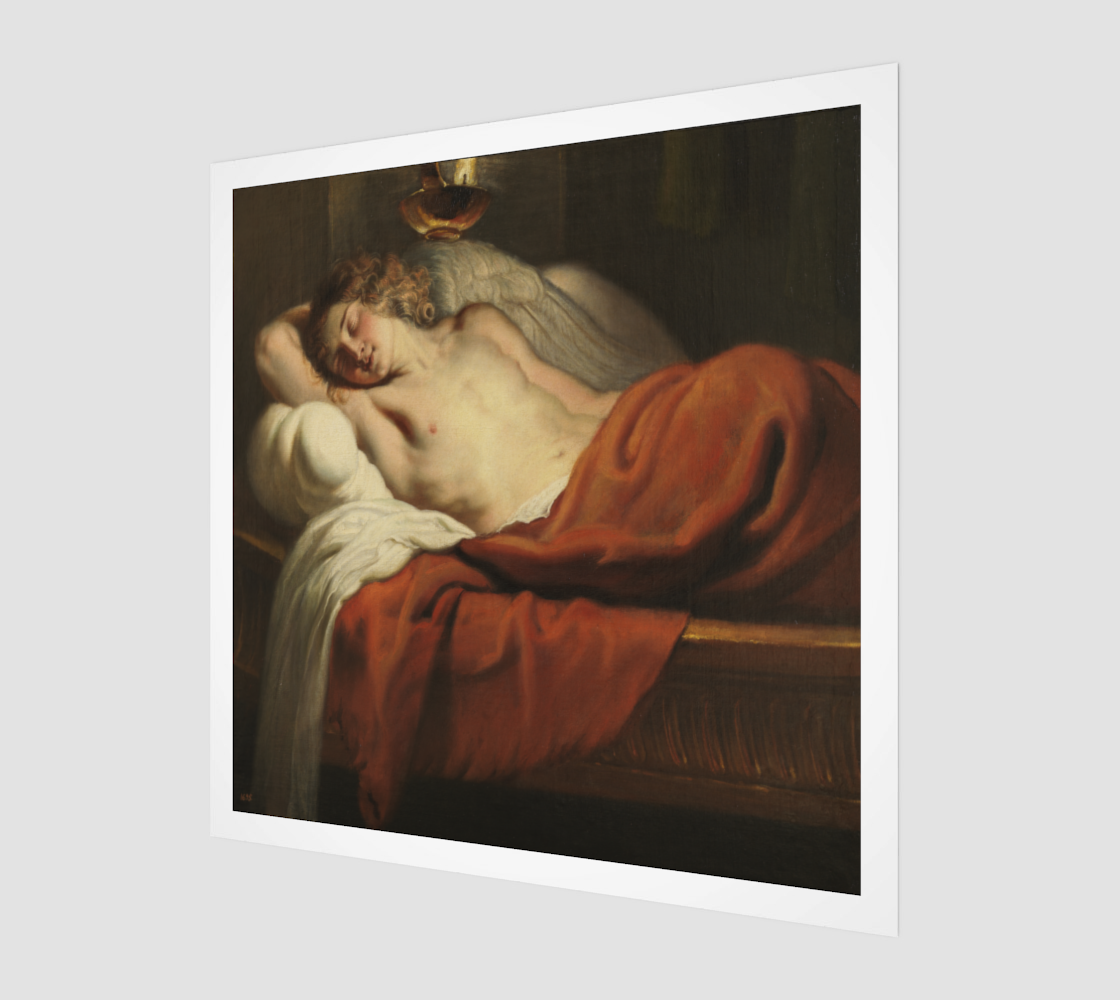 Sleeping Amor by Erasmus Quellinus II