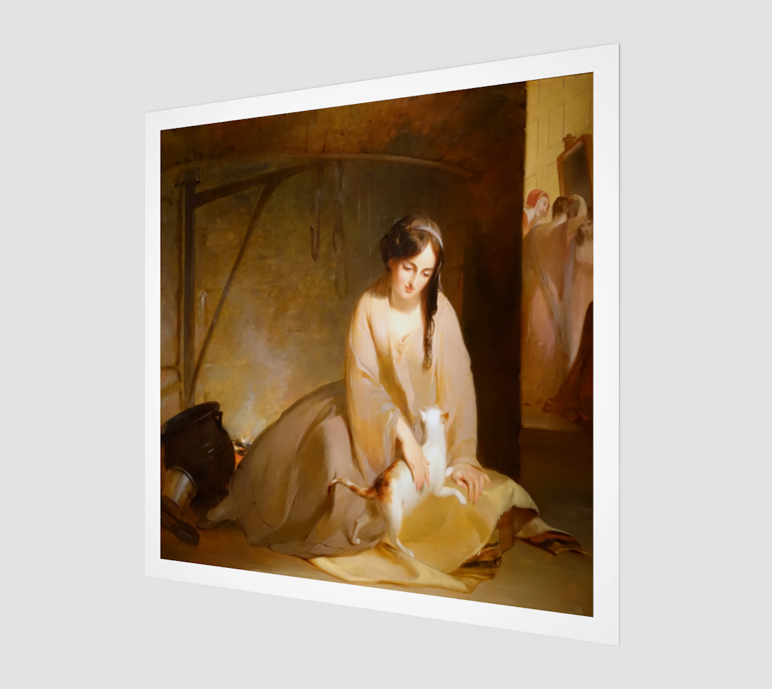 Cinderella at the Kitchen Fire by Thomas Sully