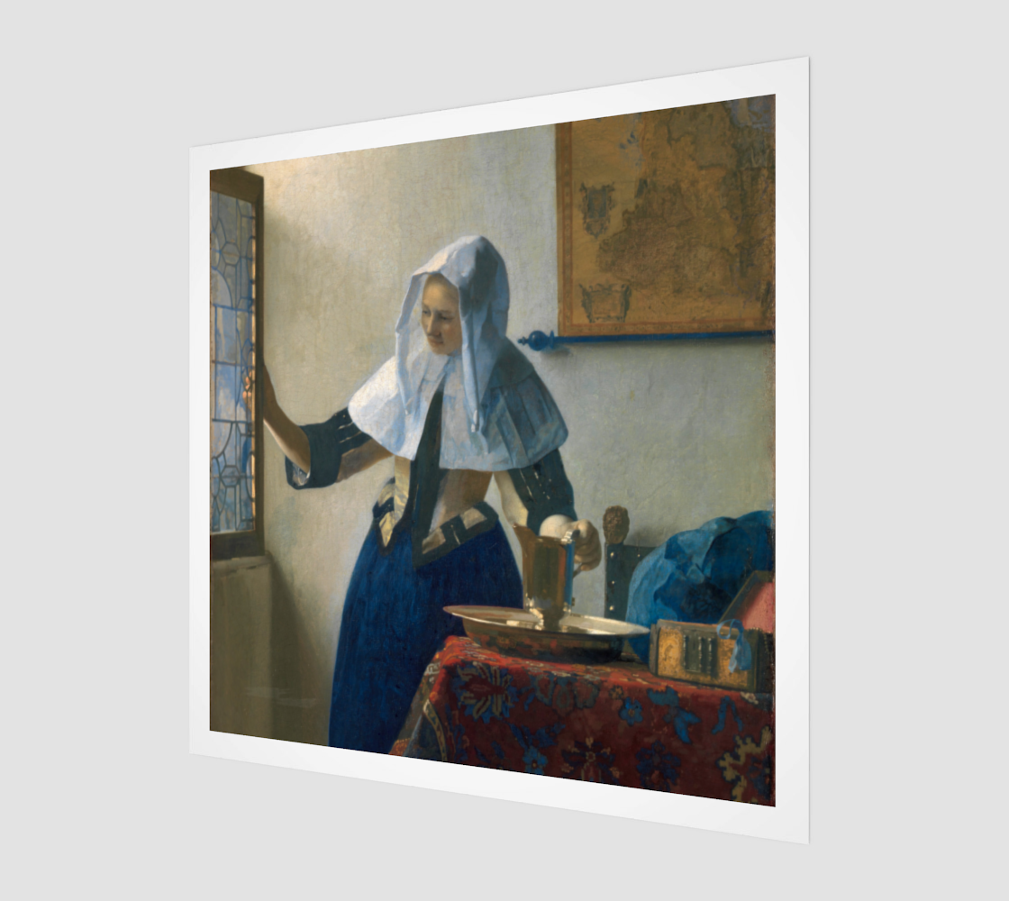 Woman with a Water Jug by Jan Vermeer Van Delft