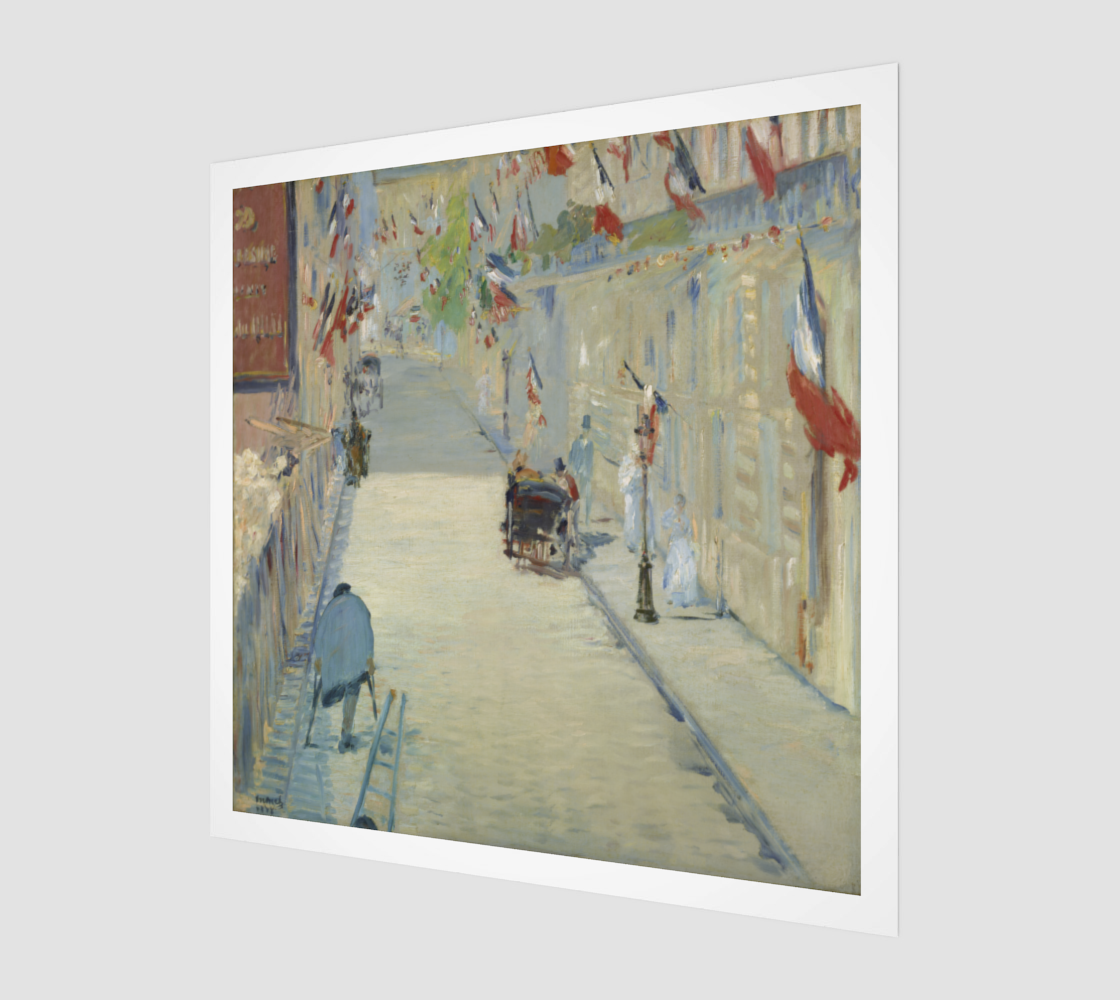 The Rue Mosnier Dressed with Flags by Édouard Manet