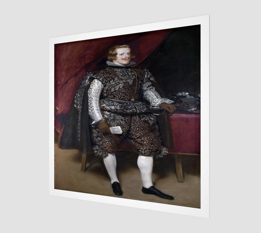 Philip IV in Brown and Silver by Diego Velazquez