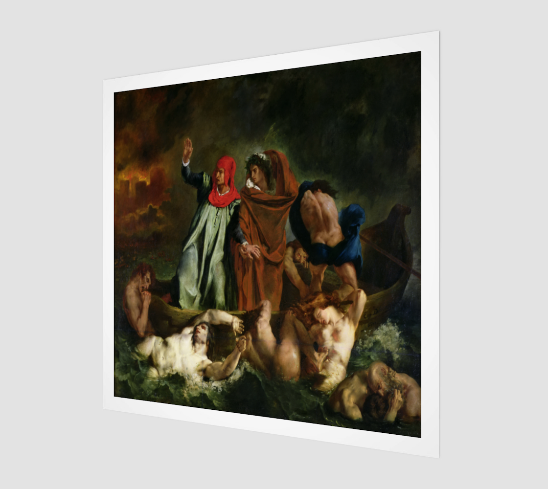 The Barque of Dante by Eugène Delacroix