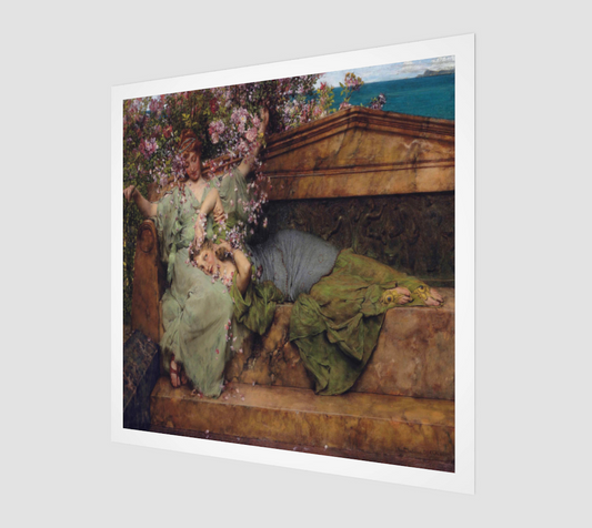 In a Rose Garden by Lawrence Alma Tadema