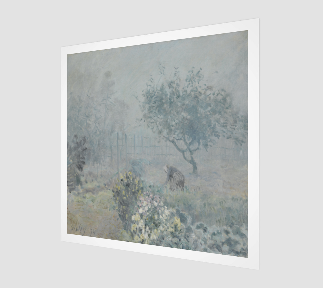 Fog - Voisins by Alfred Sisley