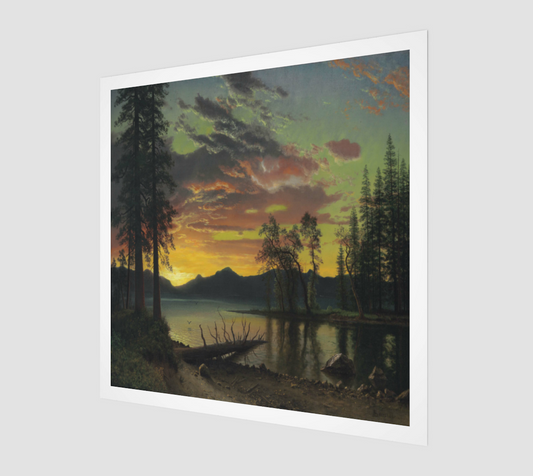 Twilight, Lake Tahoe by Albert Bierstadt