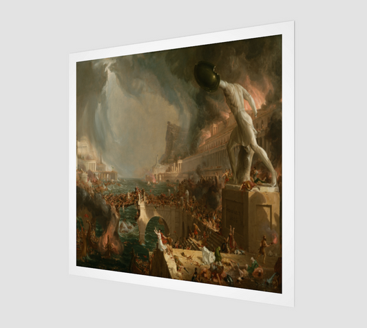 The Course of Empire - Destruction by Thomas Cole