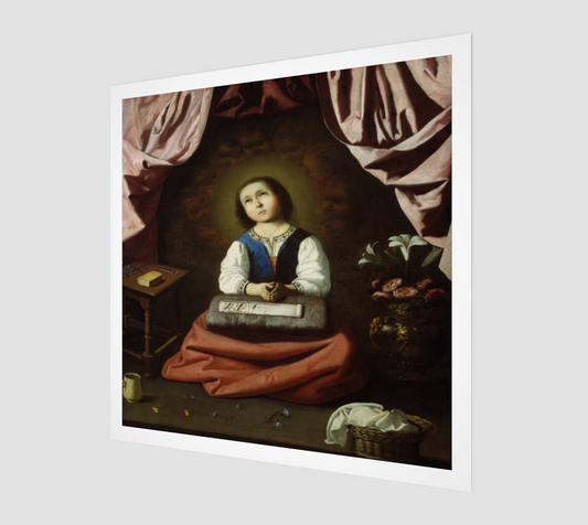 The Young Virgin by Francisco de Zurbaran