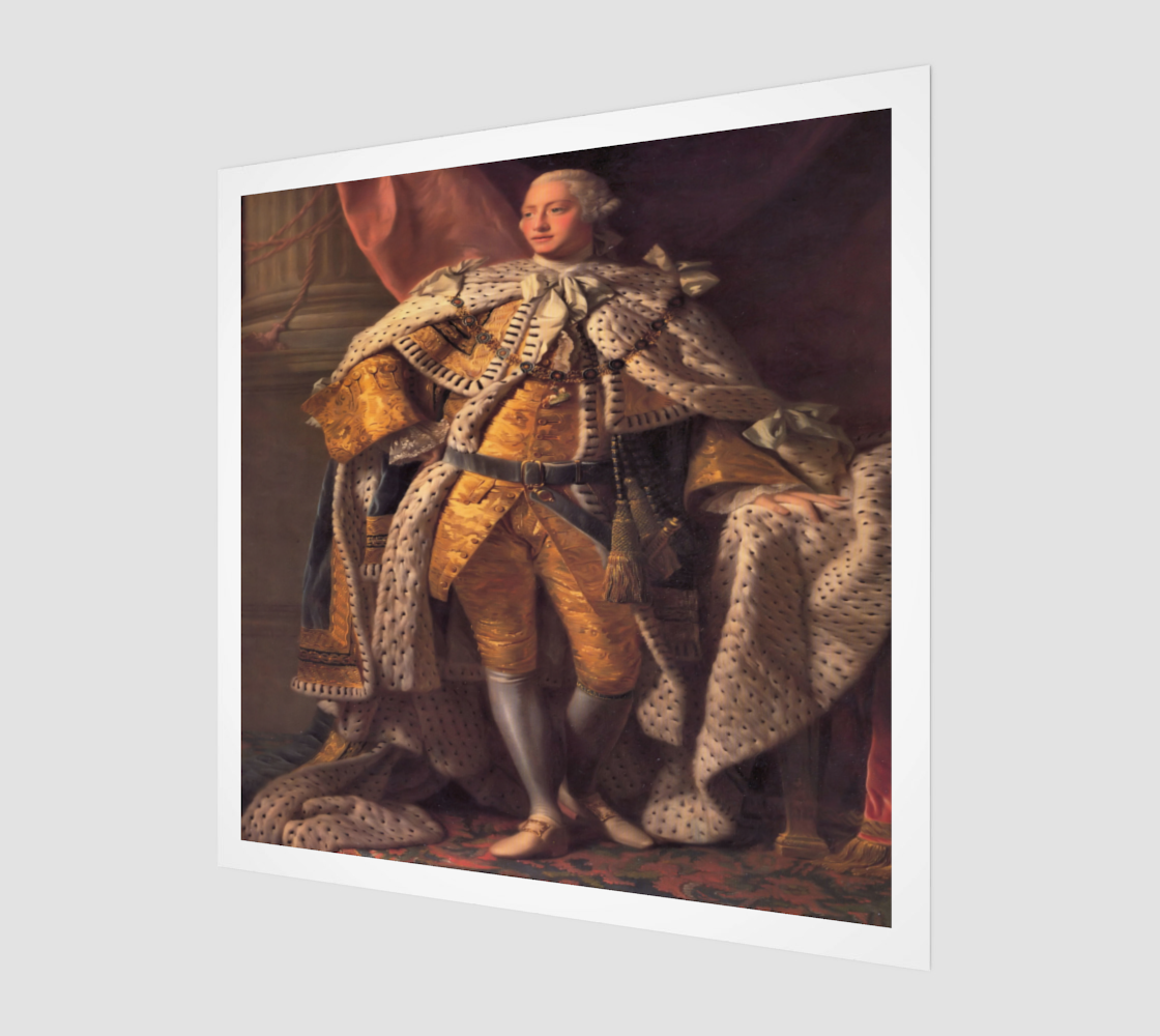 King George III in coronation robes by Allan Ramsay