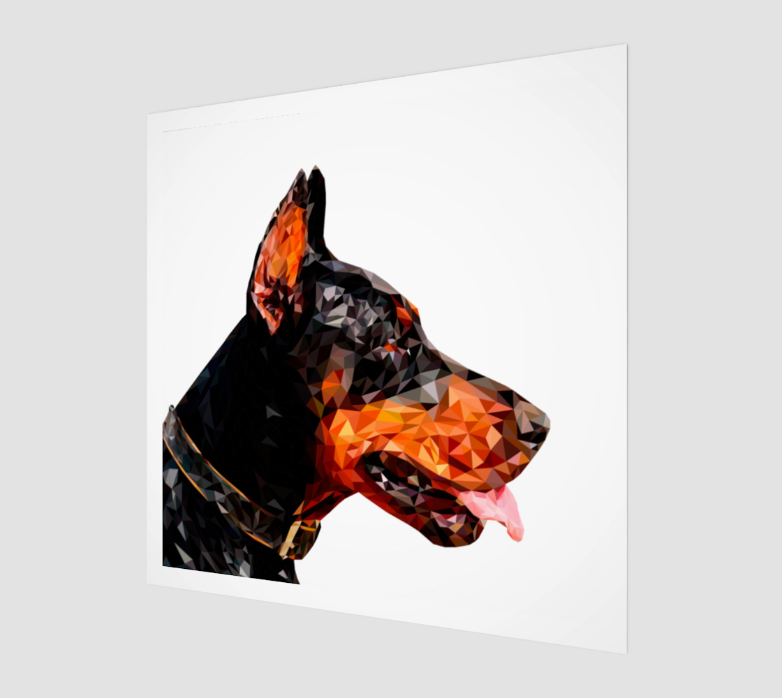 Low Poly Dog Abstract
