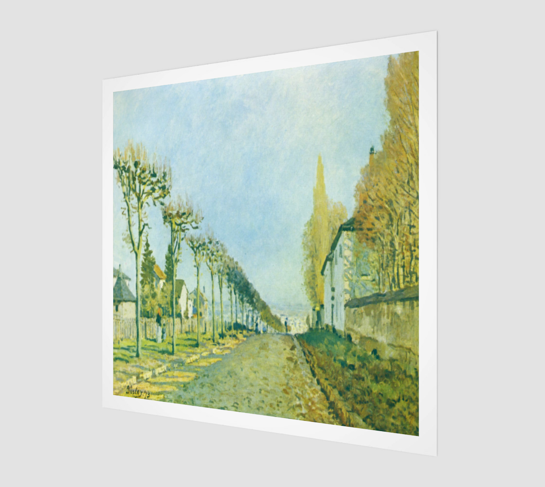 Chemin de la Machine Louveciennes by Alfred Sisley