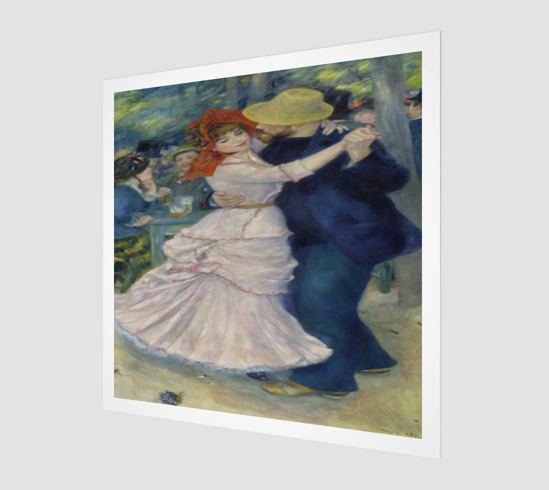 Dance at Bougival by Pierre-Auguste Renoir Painting