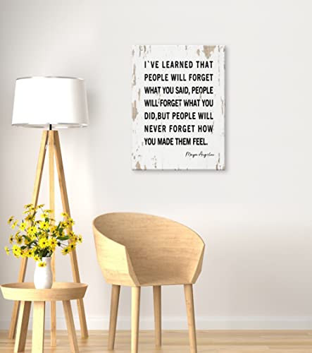 Maya Angelou Motivational Quotes Wall Art for bedroom Iconic Black Women History Inspirational Wall Decor african american wall art for living room aesthetic wall art retro farmhouse artwork positive Canvas Print framed nice gifts (Upgraded Version)