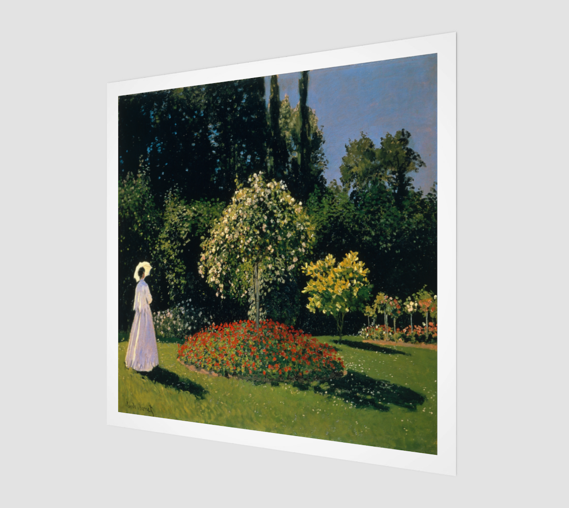 Woman in a Garden by Claude Monet