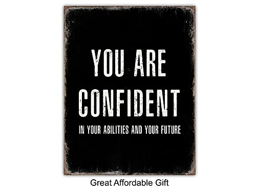 You Are Positive Affirmations Wall Art - Entrepreneur Positive Inspirational Quotes - Motivational poster - Home Office - Classroom Decorations - Success Sayings - Encouragement Gifts for Men, Women