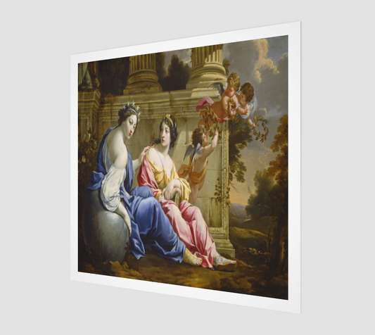 The Muses Urania and Calliope by Simon Vouet
