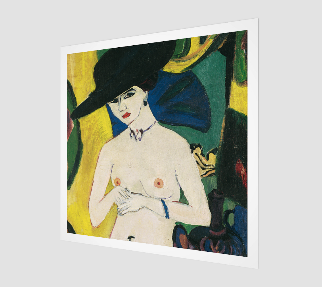 Standing Nude with Hat by Ernst Ludwig Kirchner
