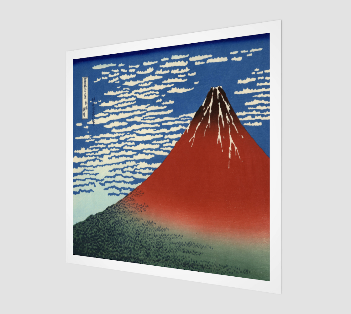 Fine Wind, Clear Morning by Katsushika Hokusai