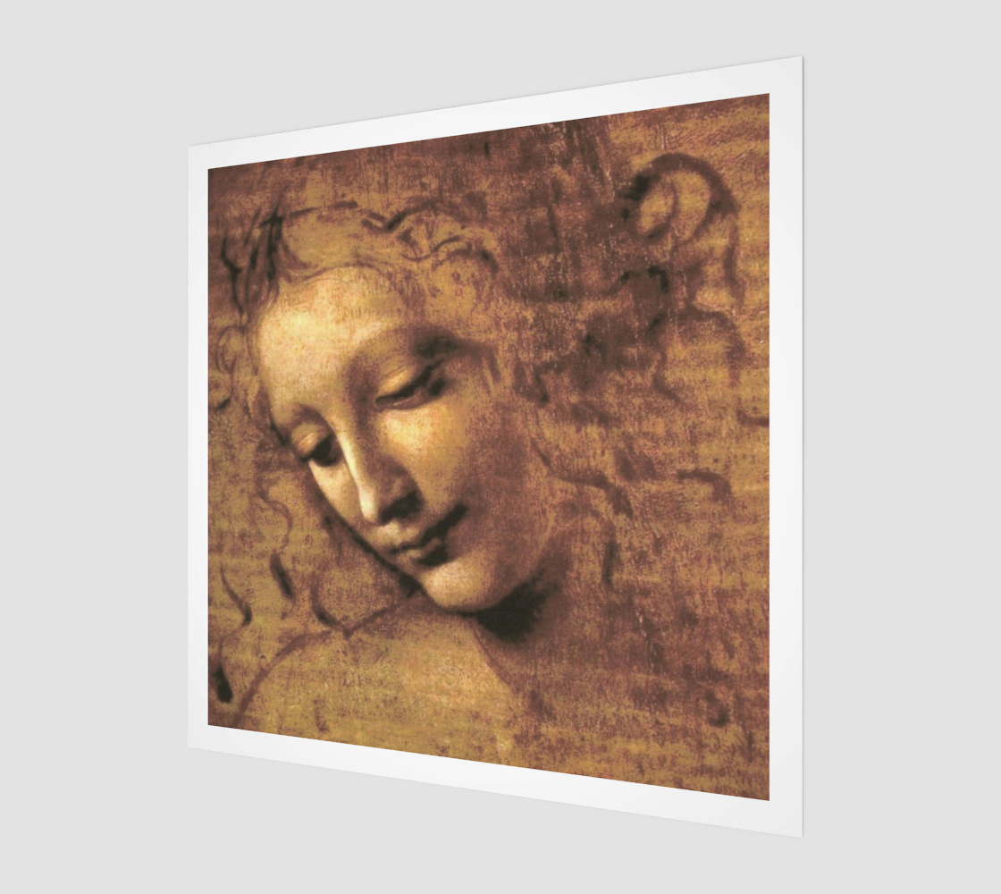 Head of a Woman By  Leonardo da Vinci