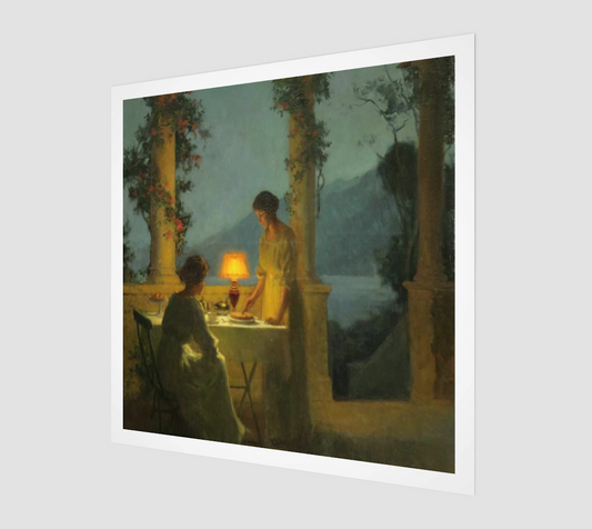An Evening on the Terrace by Marcel Rieder