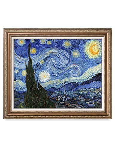 Starry Night by Vincent Van Gogh With Bronze Frame