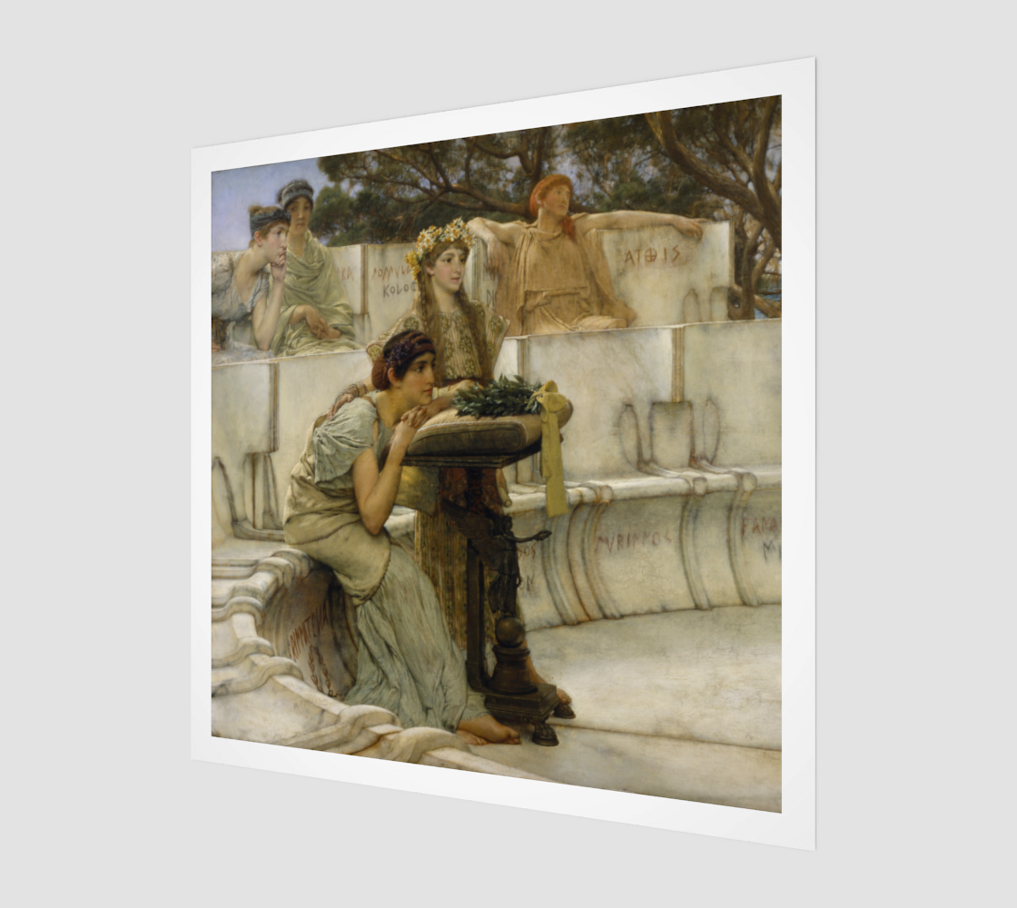 Sappho and Alcaeus by Lawrence Alma Tadema