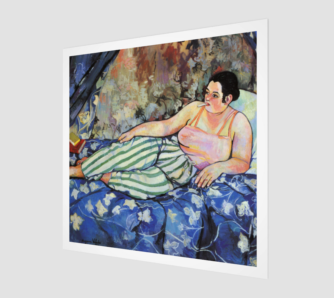 The Blue Room Painting by Suzanne Valadon