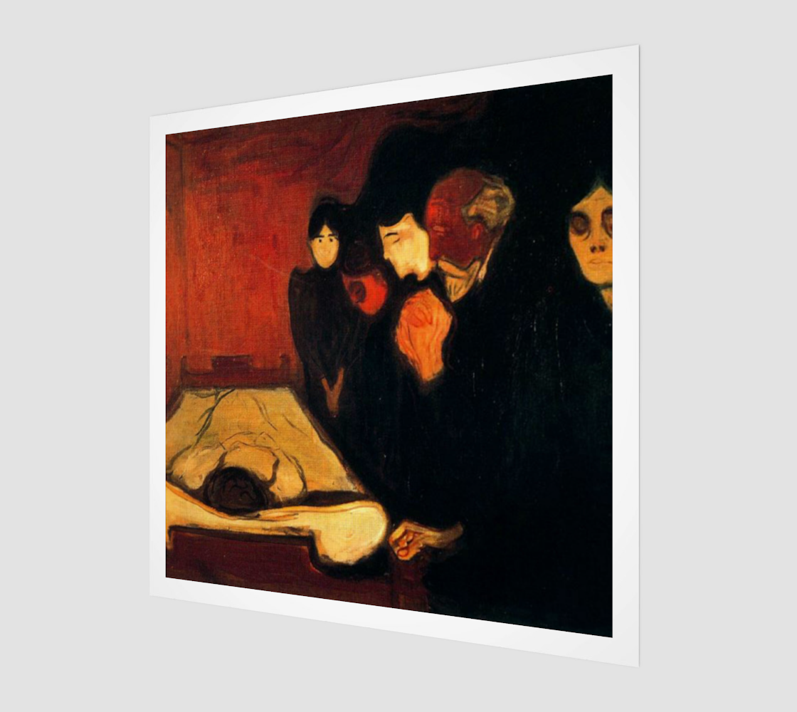 Edvard Munch, By The Death Bed