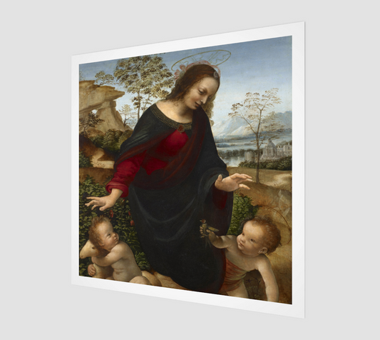 Madonna and Child with the Infant Saint John the Baptist by Leonardo da Vinci