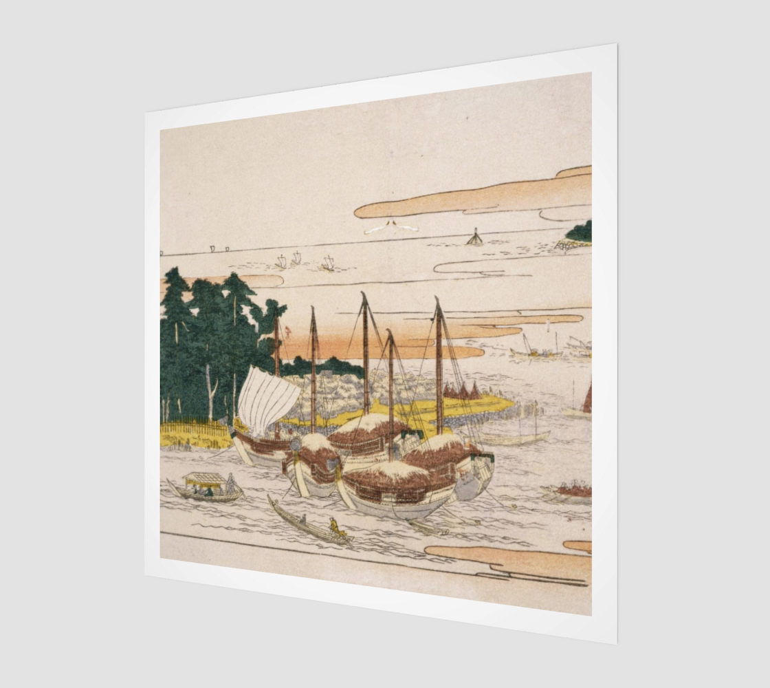 Returning Sails at Tsukuda by Ando Hiroshige