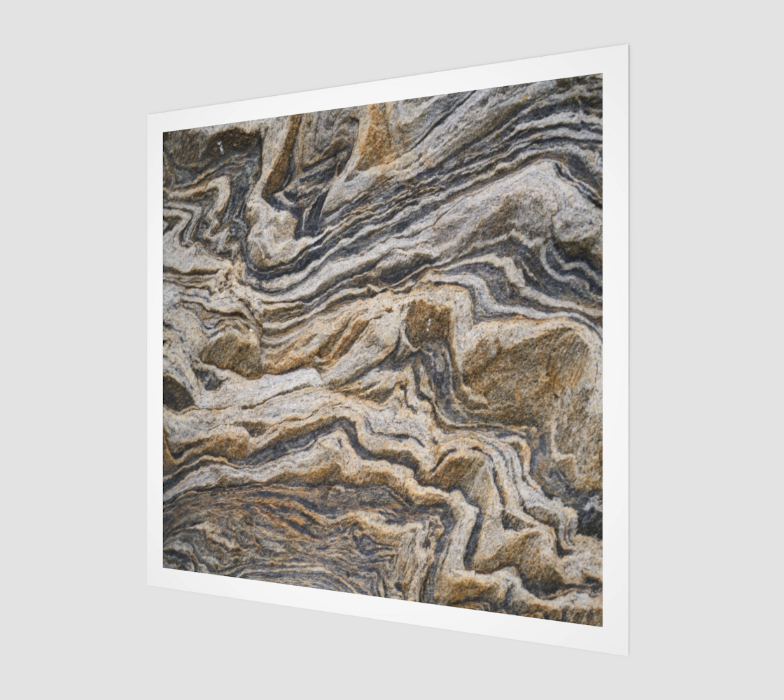 Modern Abstract Brown Marble Painting