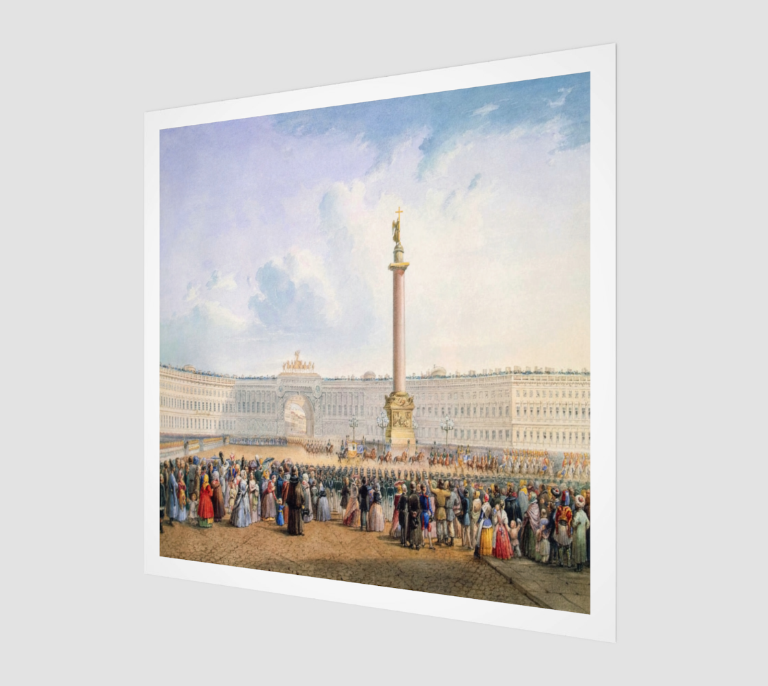 Palace Square, Saint Petersburg by Vasily Sadovnikov