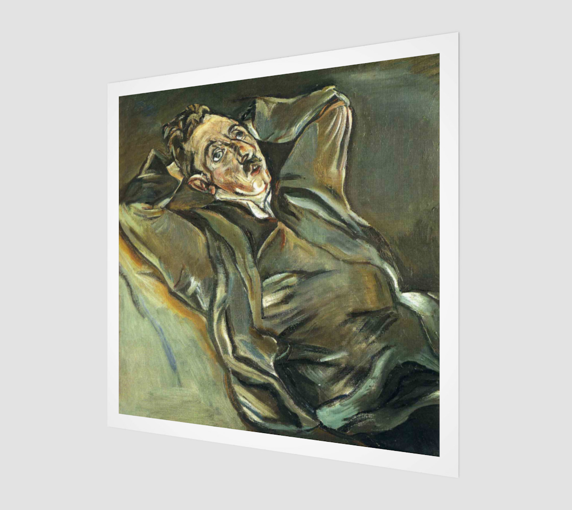 Albert Ehrenstein by Oskar Kokoschka [Museum Quality Fine Art Prints] - Fine Art