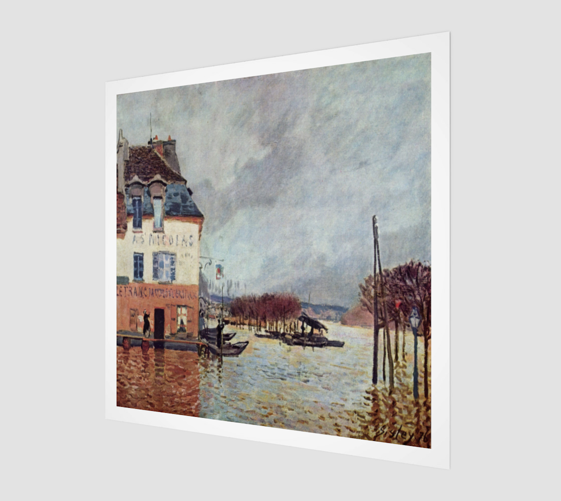 The Flood at Port-Marly by Alfred Sisley