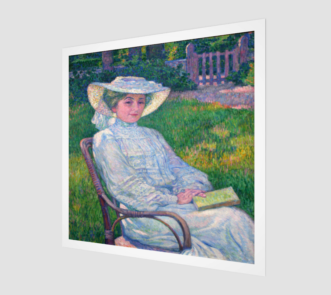 Lady in White by Theo van Rysselberghe