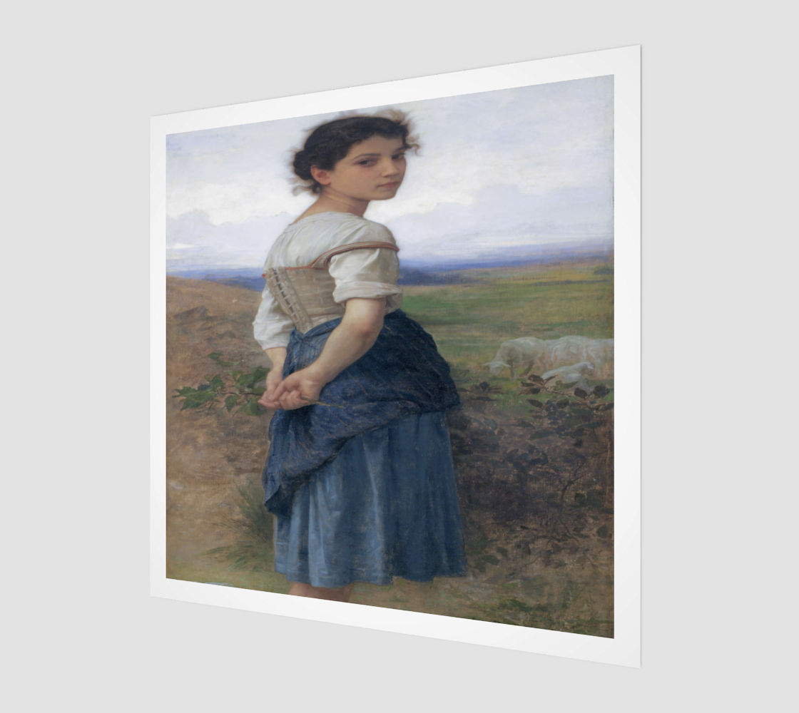 The Young Shepherdess by William-Adolphe Bouguereau