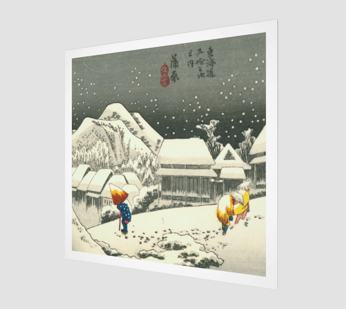 Kanbara by Ando Hiroshige