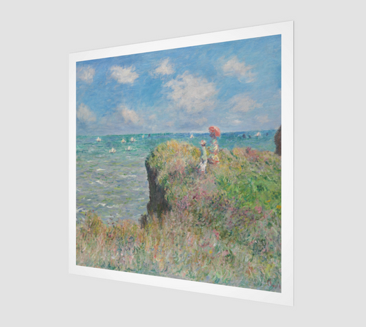 The Cliff Walk at Pourville by Claude Monet