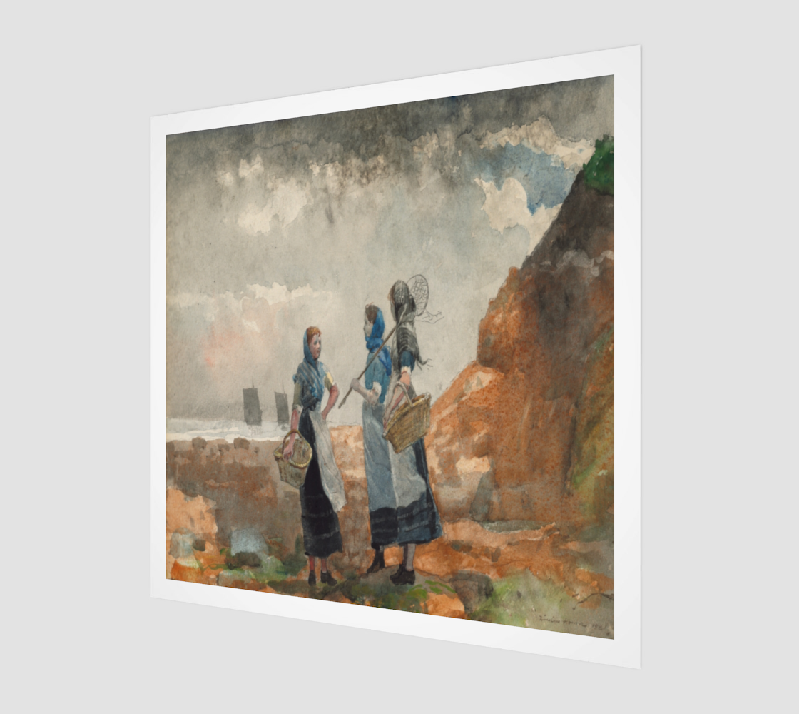 Three Fisher Girls by Winslow Homer