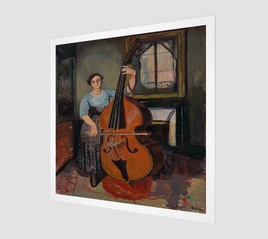 Woman with a Double Bass by Suzanne Valadon