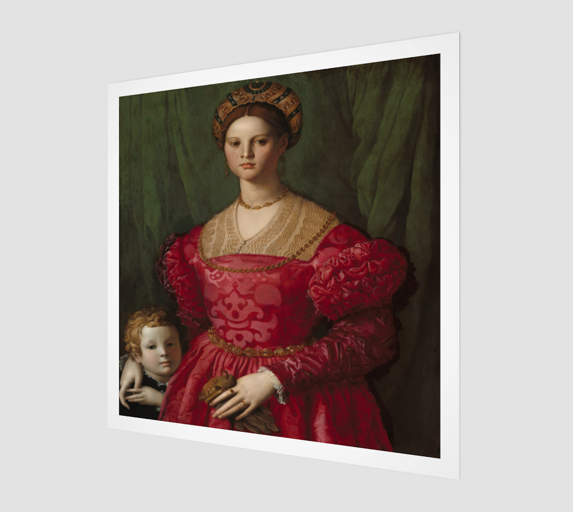 A Young Woman and Her Little Boy Painting by Agnolo Bronzino