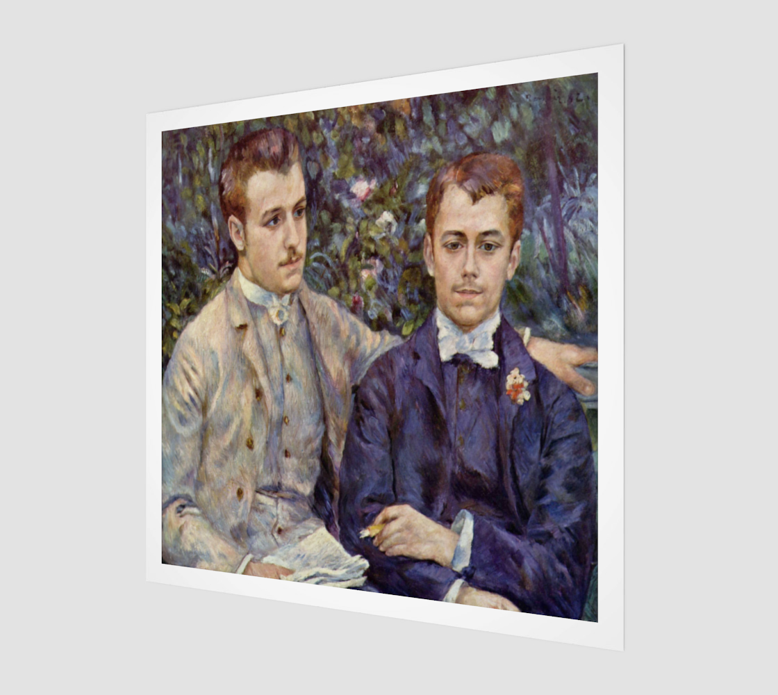 Portrait of Charles and Georges Durand-Ruel by Pierre-Auguste Renoir