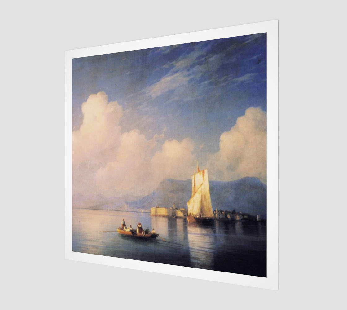 Lake Maggiore in the Evening by Ivan Aivazovsky