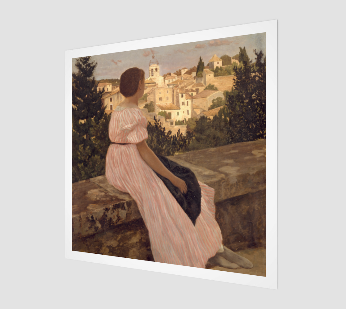 The Pink Dress by Frédéric Bazille