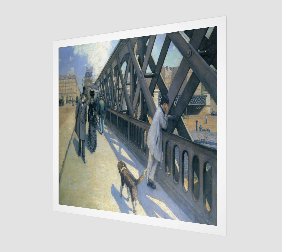 Le Pont de l'Europe by Gustave Caillebotte