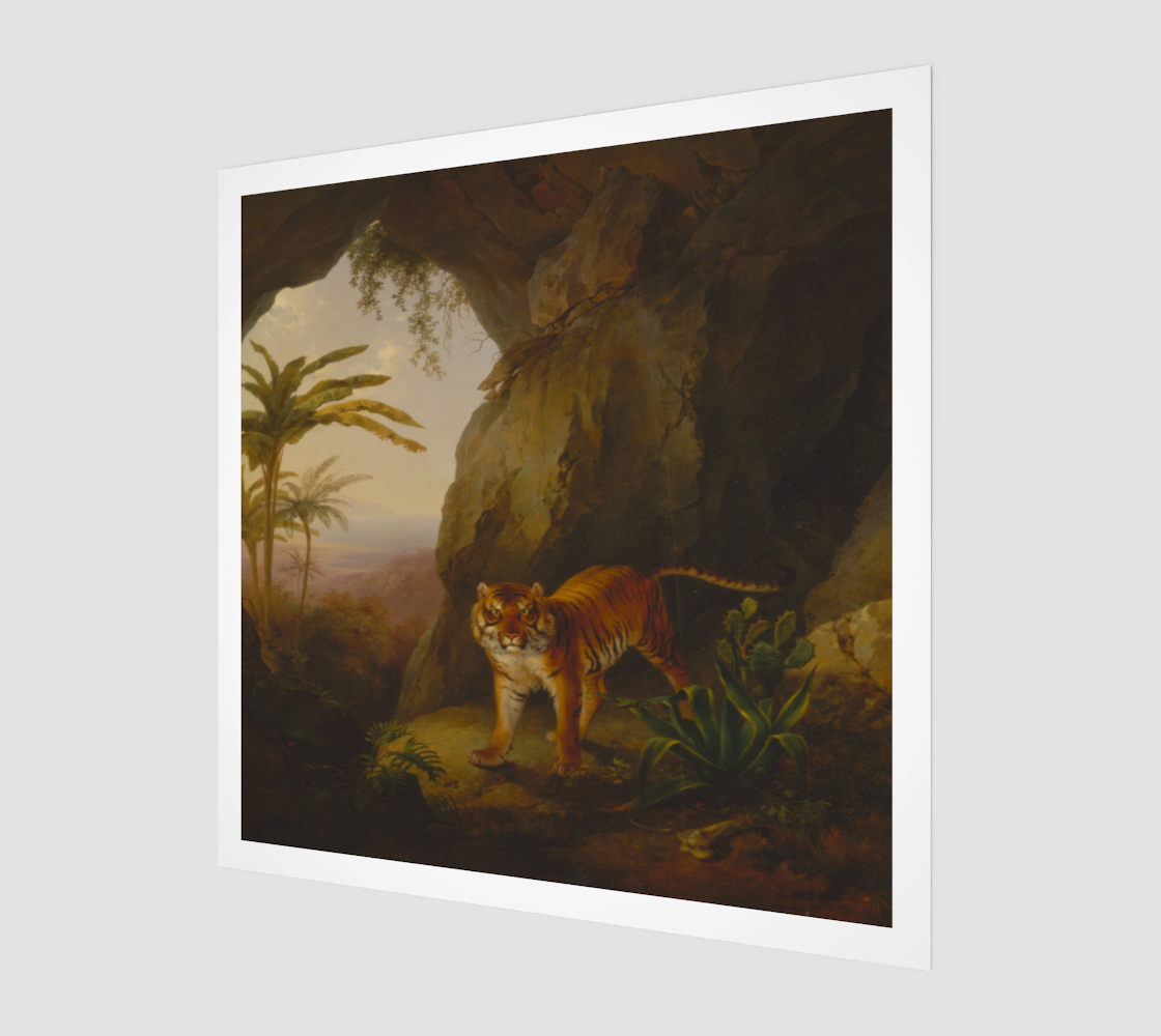 Tiger in a Cave by Jacques Laurent Agasse [Museum Quality Fine Art Prints]