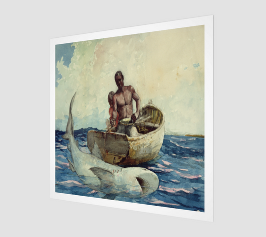 Shark Fishing by Winslow Homer