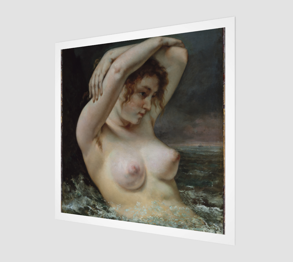 The Woman in the Waves by Gustave Courbet