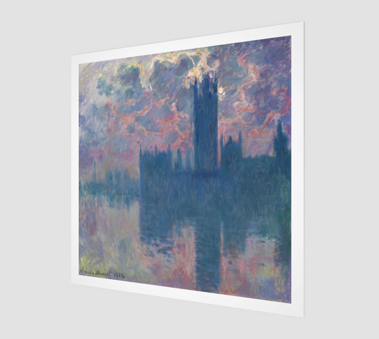 The Houses of Parliament, Sunset by Claude Monet