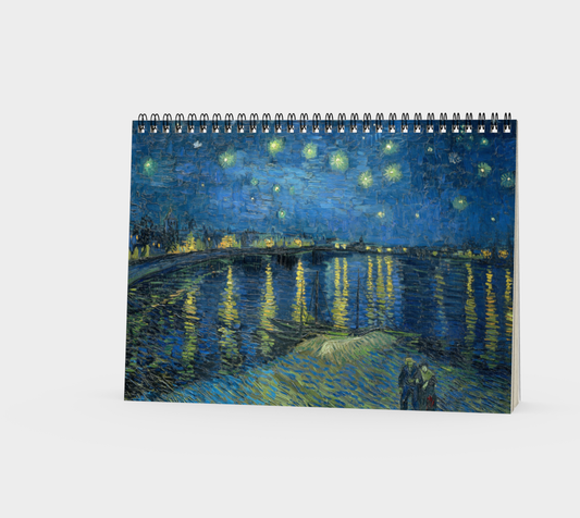 Starry Night - Vincent Van Gogh - Spiral Notebook